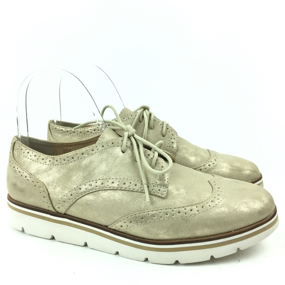 White Mountain Shoes - White Mountain Wingtip Oxfords 8 Praise flatform